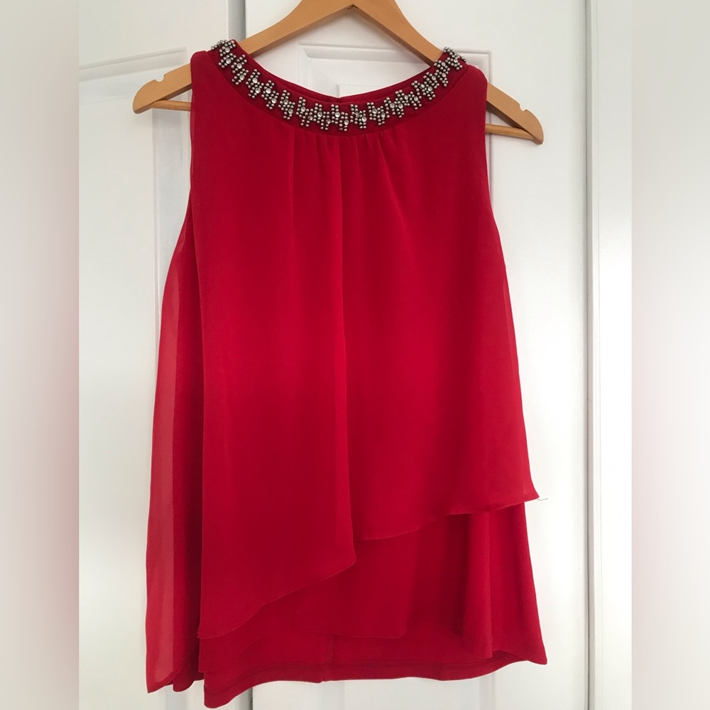 Red blouse